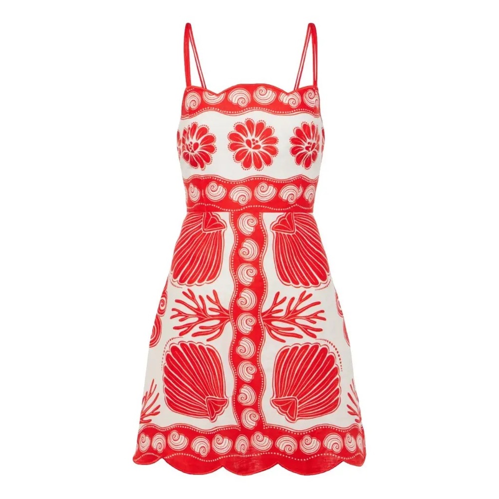 FARM Rio Anika Shell Euroflax Linen Mini Dress